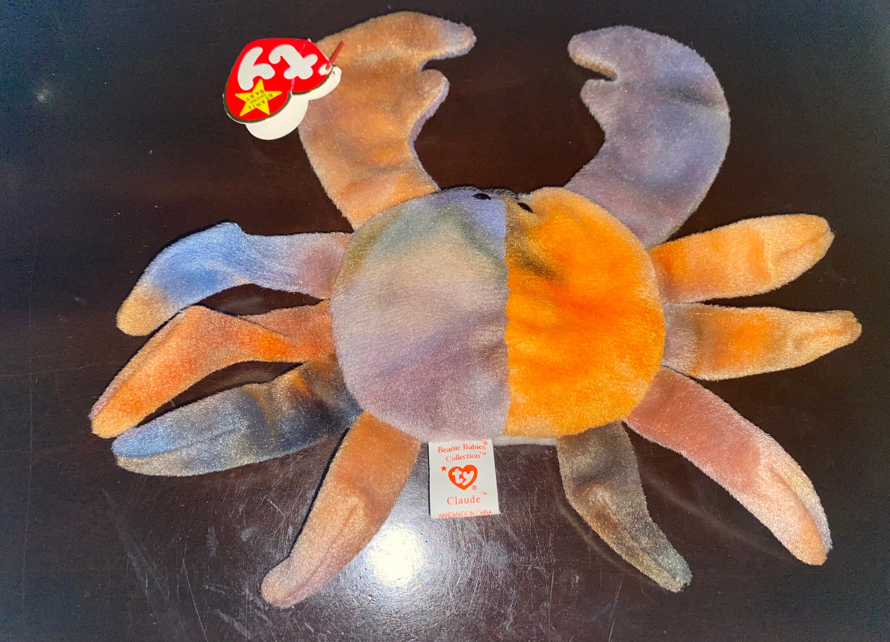 RARE Ty Beanie Babies Claude the Crab 1996 Excellent Etsy