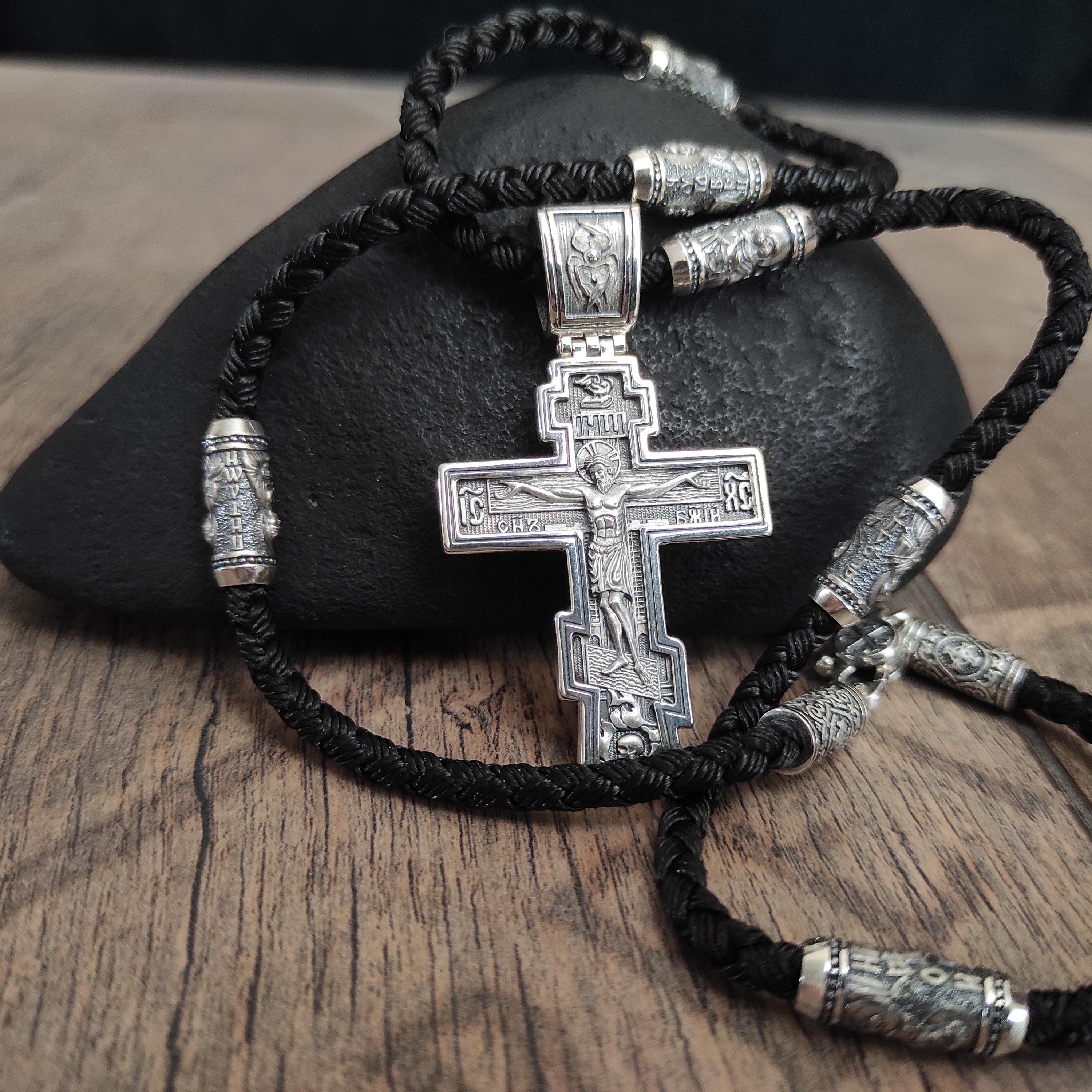 Russian orthodox cross necklace - Etsy 日本