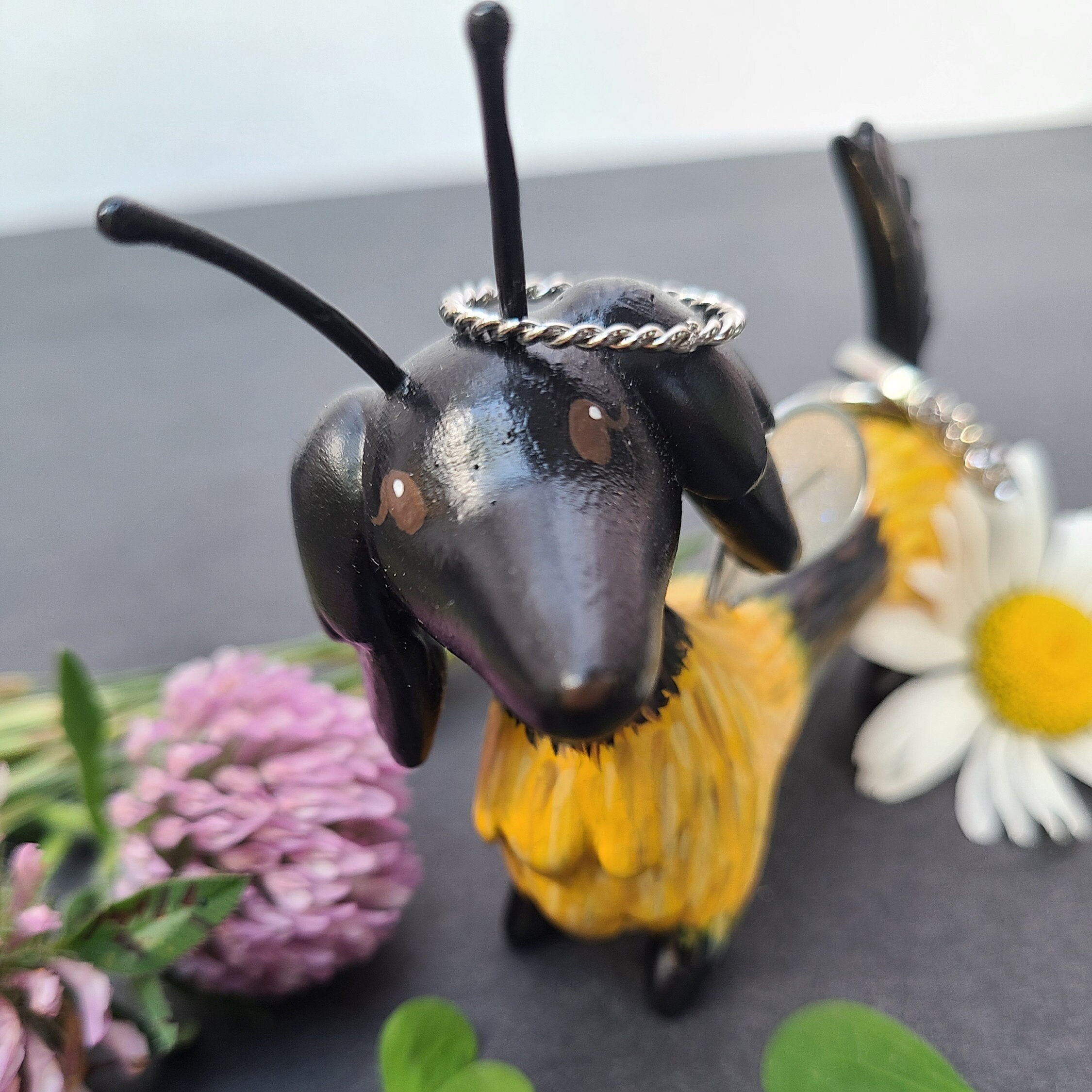 Bumblebee Dachshund Ring Holder Wiener Dog Jewelry Display Etsy