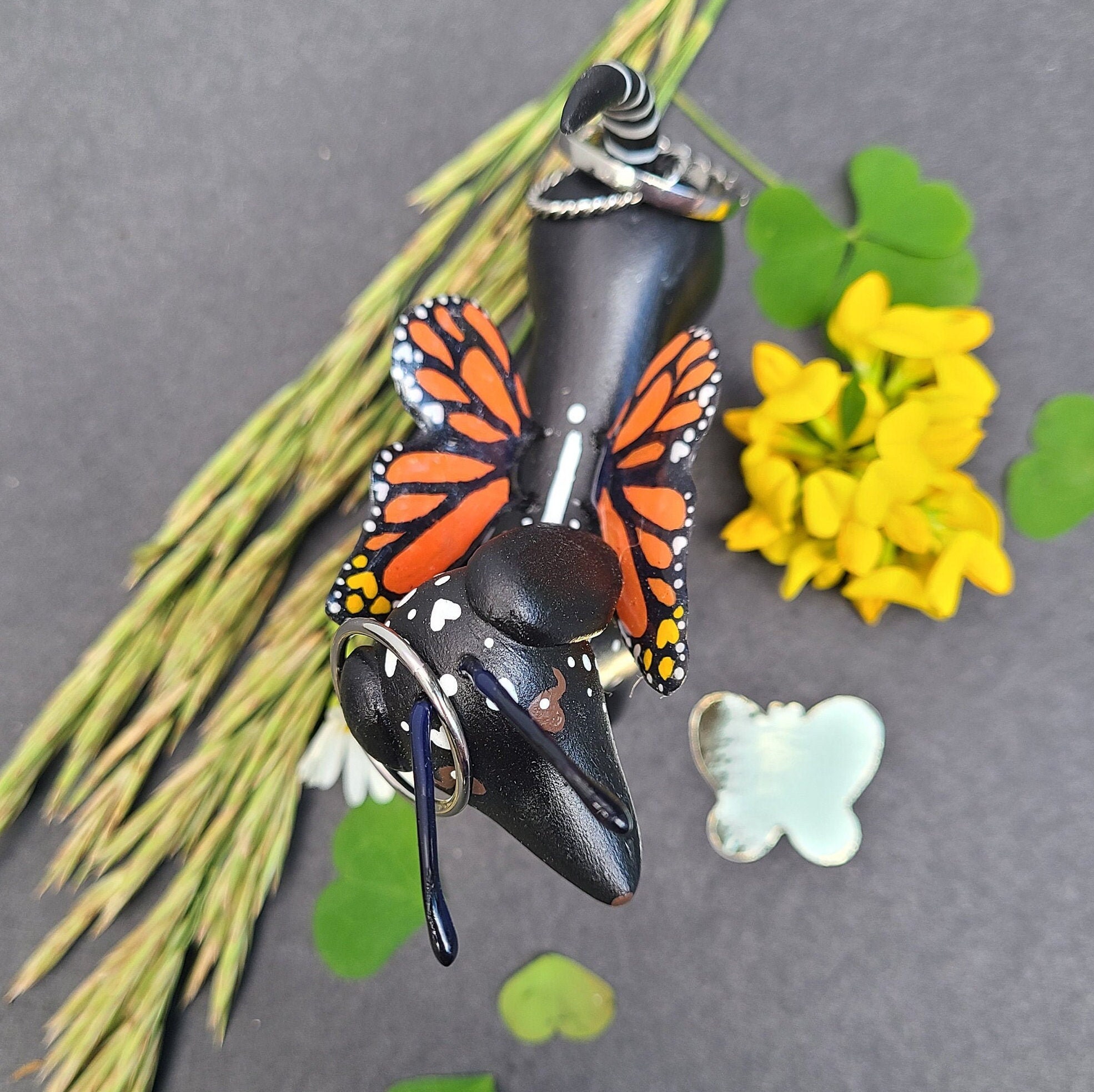 Monarch Butterfly Dachshund Ring Holder Wiener Dog Jewelry Etsy