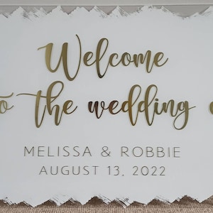 Wedding Vinyl Sticker/Decal for Welcome Sign
