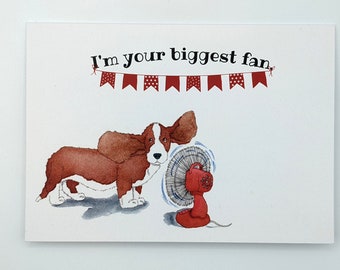 Basset Hound Card | Dog Card | Admiration| Friendship | Congratulations | Support | Note Card | Stationery | Blank Inside