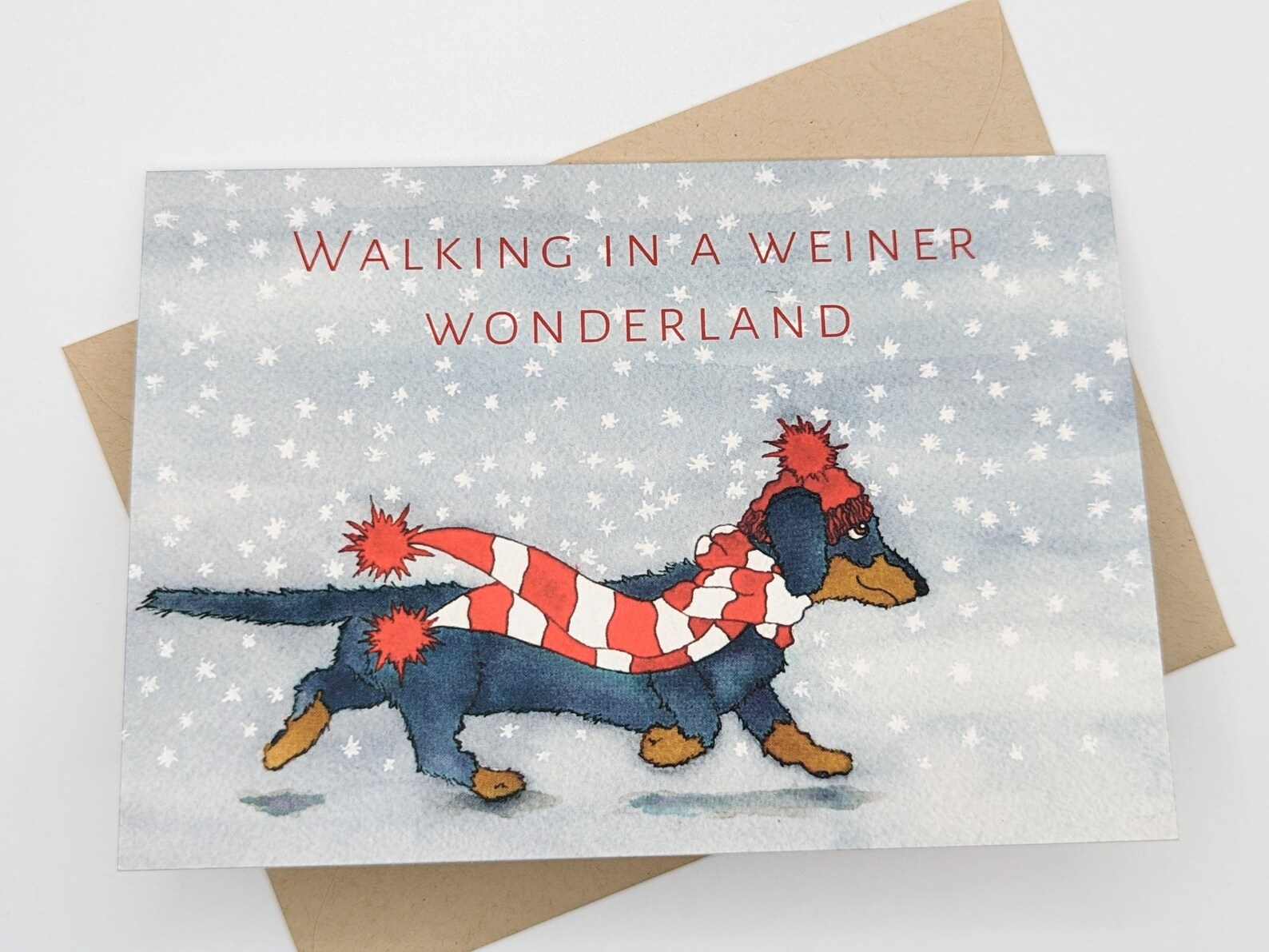 Weiner Dog Christmas Cards 