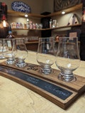 Personalized Wooden Bourbon Flight with Chalkboard Inlay – Ideal Gift for Whiskey and Bourbon Lovers - Father's Day - Birthday - Anniversary