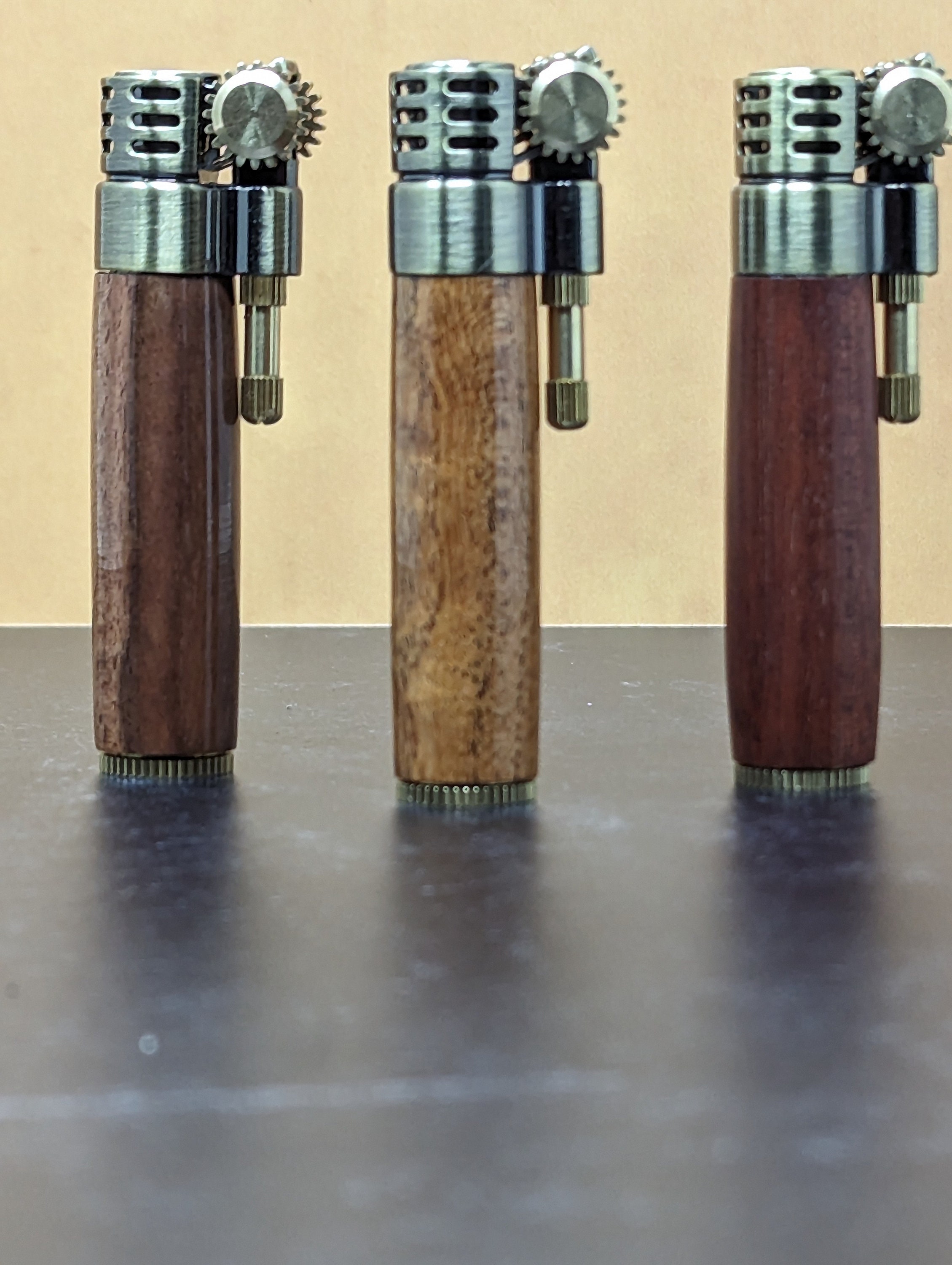 Handturned Wood Barrel Lighter Crafted Elegance Etsy