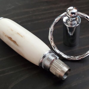 antler cigar plug cutter keychain open
