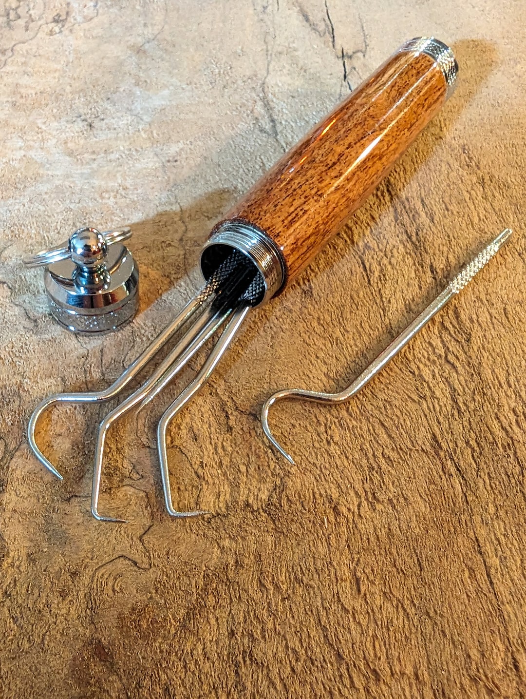 Compact Toothpick Keychain With Dental Tool Set Onthego Permanent