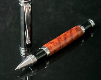 Handcrafted Roller Ball Pen Made From Redwood - Handmade Graduation Gift - 5th Anniversary Gift - Personalized with Engraved Box - Executive