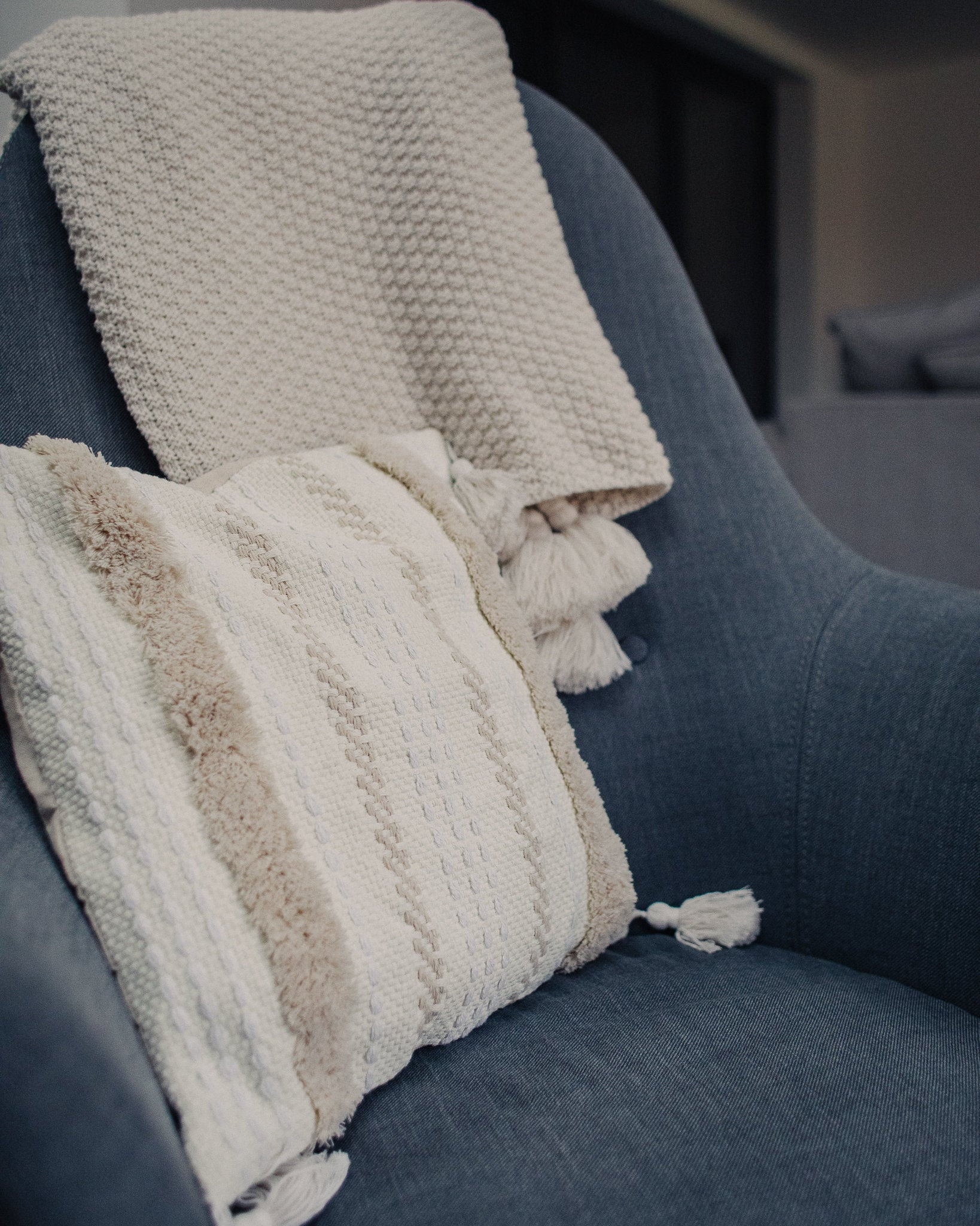 Cream Textured Cushion Cover Etsy