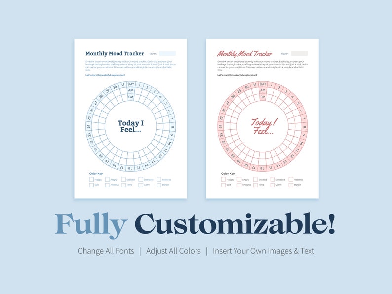ADHD Planner and Tracker Canva Templates, Adult ADHD Coaching Tools image 9