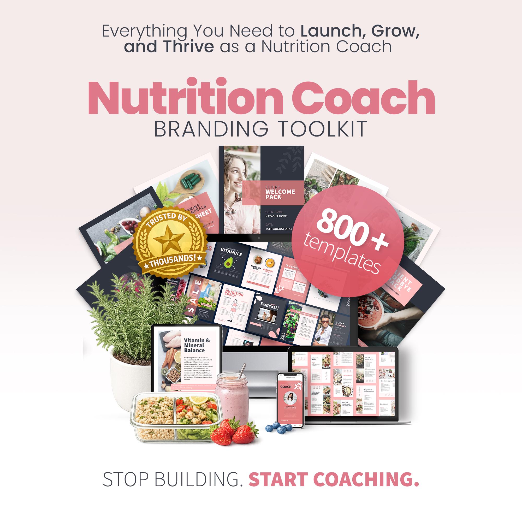 Nutritionist Toolkit, 800+ Canva Health Templates, Dietitian Client ...