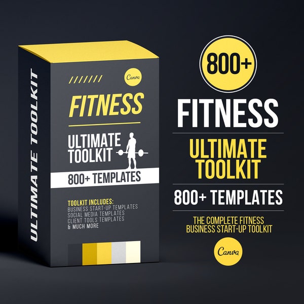 Fitness Ultimate Toolkit | Personal Trainer Templates | Instagram Templates | Fitness Coach | Canva Template | Fitness Workout Program