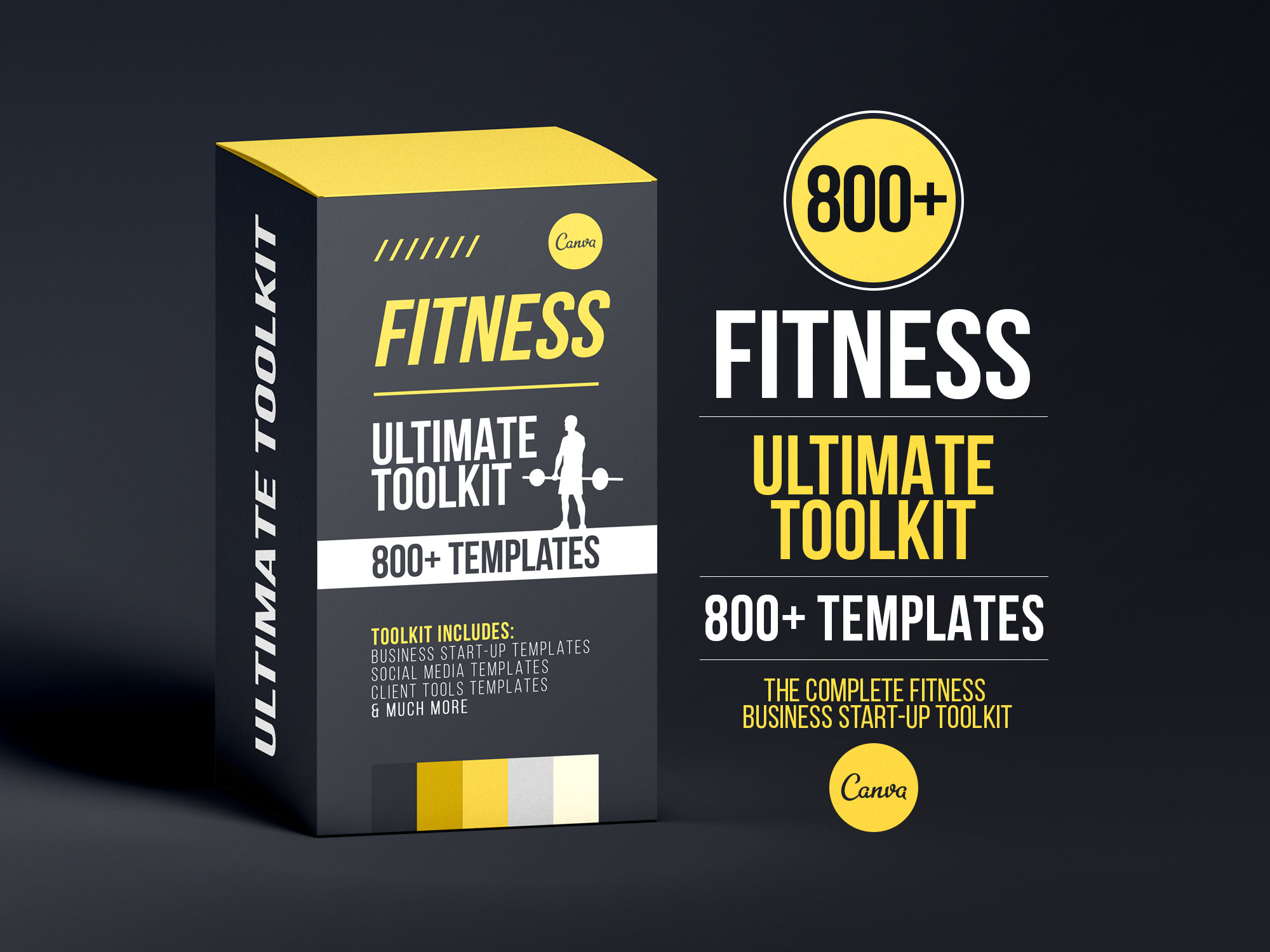 Fitness Ultimate Toolkit | Personal Trainer Templates | Instagram Templates | Fitness Coach | Canva Template | Fitness Workout Program