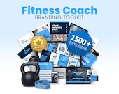 Fitness Coach Canva Toolkit, Personal Trainer Business Bundle, Coaching Resources