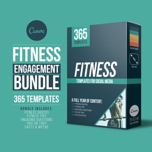 Fitness Template Bundle | Fitness Instagram Templates | Fitness Template | Canva Template | Personal Trainer | Fitness Coach