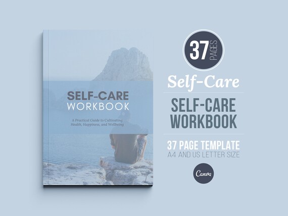 Self-Care Workbook, 37-Page Canva Holistic Wellness Assessment, Therapist Coach Client Tool, Self-Care Plan & Techniques, Printable