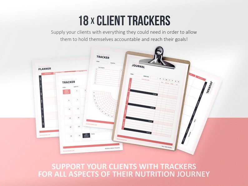 Nutrition Coach Client Intake Forms and Nutrition Trackers | Dietitian ...