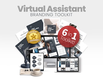 Virtual Assistant Toolkit, Client Onboarding Canva Templates, Welcome Pack Proposal & Forms, VA SMM Service Business Bundle, Editable