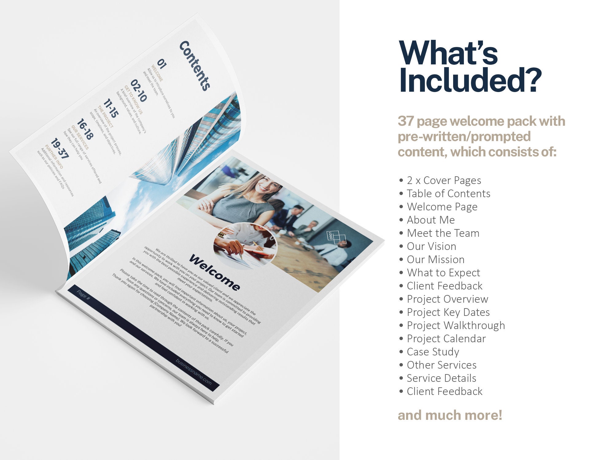 Client Welcome Pack Template, Virtual Assistant Onboarding Canva Pack ...