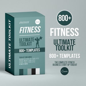 Fitness Ultimate Toolkit | Personal Trainer Templates | Instagram Templates | Fitness Coach | Canva Template | Fitness Workout Program