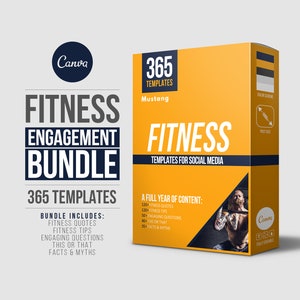 Fitness Template Bundle | Fitness Instagram Templates | Fitness Template | Canva Template | Personal Trainer | Fitness Coach