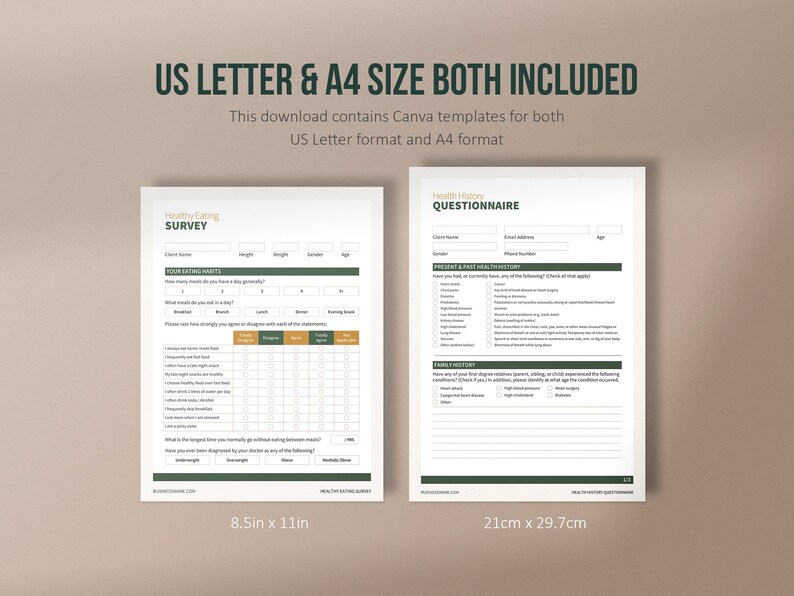 Nutrition Coach Forms and Trackers, Dietitian Client Onboarding ...