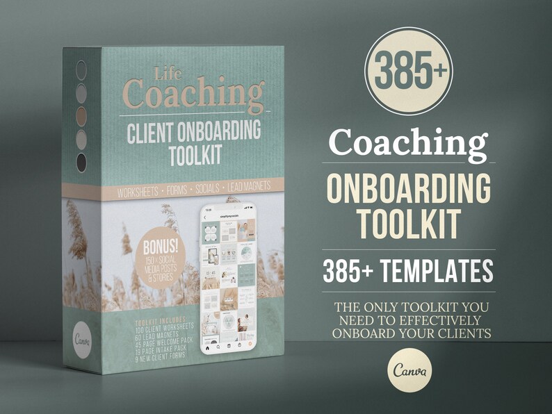 Coaching Client Onboarding Toolkit Life Coaching Worksheets Etsy