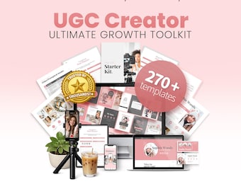 UGC Creator Ultimate Toolkit, Portfolio Template, Influencer Contract, TikTok UGC, Media Kit, Social Media Tracker, Instagram Canva, website