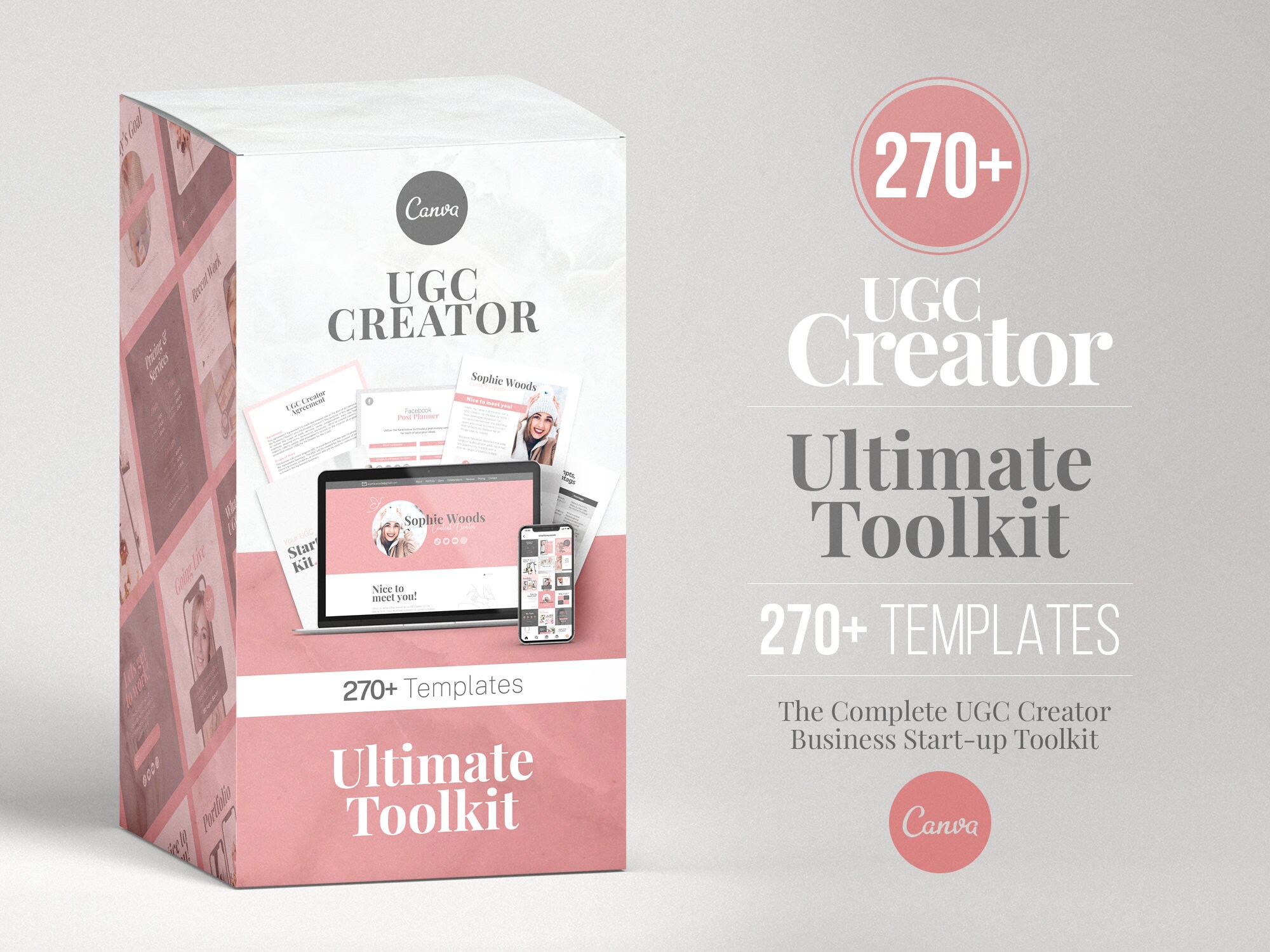 UGC Creator Ultimate Toolkit Portfolio Template Influencer - Etsy