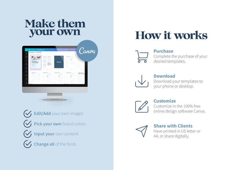 ADHD Planner and Tracker Canva Templates, Adult ADHD Coaching Tools image 10