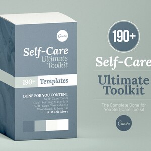 Self-Care Ultimate Toolkit for Holistic Wellness, Canva Templates, Self Care Journal, Coaching and Therapy Tool, Mindfulness Worksheets