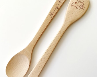 Personalised Wooden Spoon, Customisable, Kitchen Utensils, Gift, Unique Homemade Gift