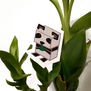 Adesivo Mini Panda do Minecraft para embalagens, scrapbooking, diário, capa de celular, enfeites de cartões