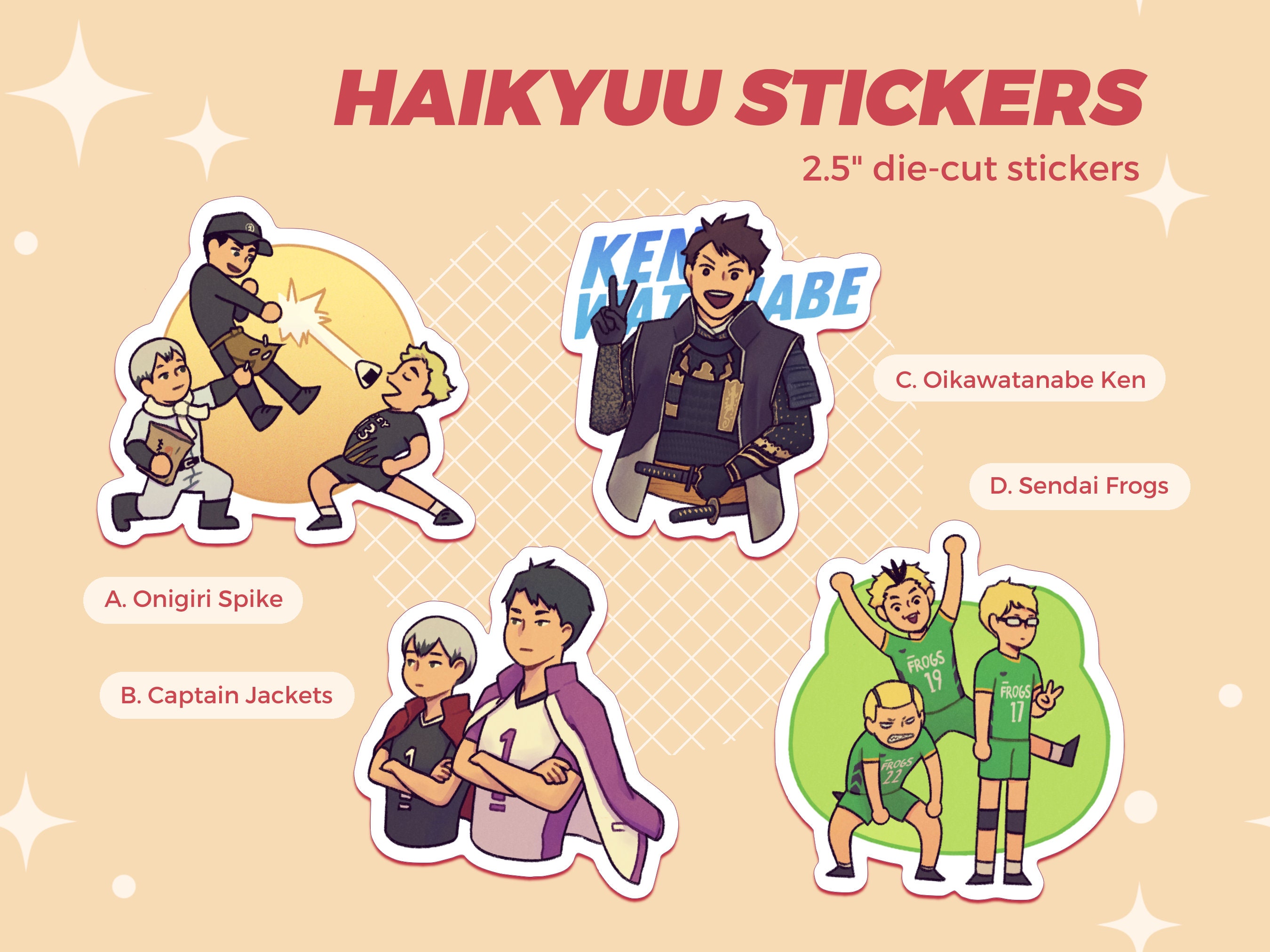 Haikyuu Spike Stickers for Sale