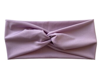 Lavender Faux Knot Twist Headband for Women and Girls, Postpartum Headband, Girl Gift, Spring Headbands, Boho Chic Lavender Purple Headband