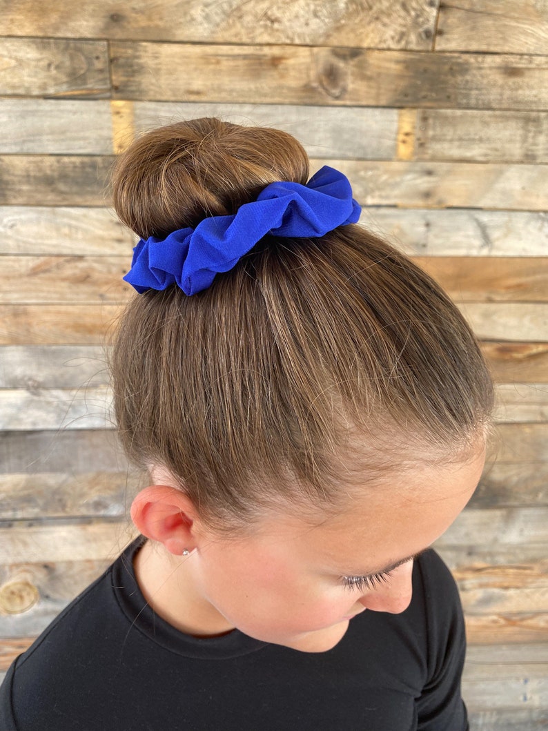 Royal Blue Scrunchie, Gift for Teen Girl, Hair Accessory, Spring ...