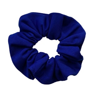 Royal Blue Scrunchie, gift for teen girl, hair accessory, spring fashion, women&#39;s hair tie, teacher gift, matching hair set, mommy and me,