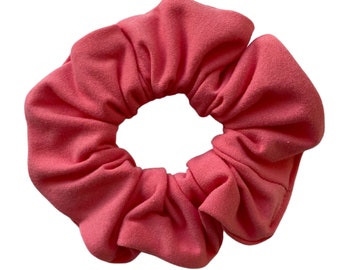 Pink Scrunchie, 90s hair accessory, teen girl gift, women's hair tie, gift for teacher, VSCO Girl, Tween Girl Gift, Spring Scrunchies
