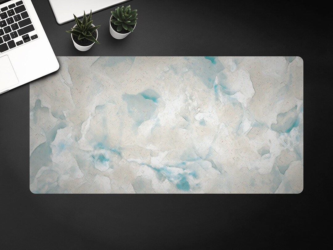 High Resolution Natural Marble Desk Mat, Keyboard Pad, Desktop Blotter ...