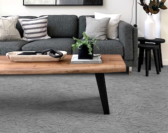 Gypsum Material Industrial Vinyl Flooring, Gray Retro Floor Cover, White Easy To Clean Flooring, Raw Modern Flooring, Vinyl Sheet Floor