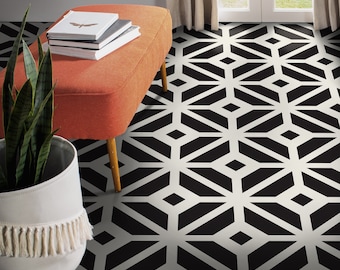 Aristocratic Geometric Tiles Vinyl Flooring, White Baby Shower Ideas, Black Homecoming Proposal Ideas, Abstract Aesthetic Room Decor