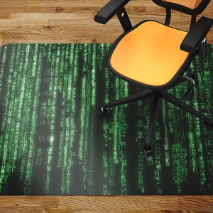 Matrix Chair Mat, Glass Chair Mat, Office Vinyl Floor Mat, Modern Decoration, Indoor Mat Carpet Room