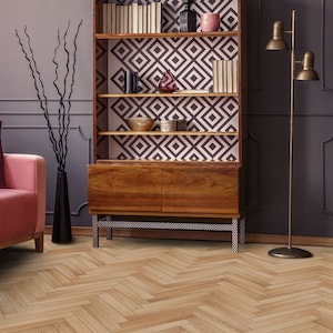 Pure Wood Parquet Vinyl Flooring, Brown Decorative Flooring, Beige Vinyl Sheet Floor, Planks Office Decor, Aesthetic Room Decor