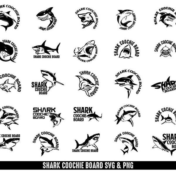 25 Shark Coochie Charcuterie Board SVG PNG Bundle - Instant Download - Because No One Can Say Charcuterie - Cricut, Silhouette, Glowforge