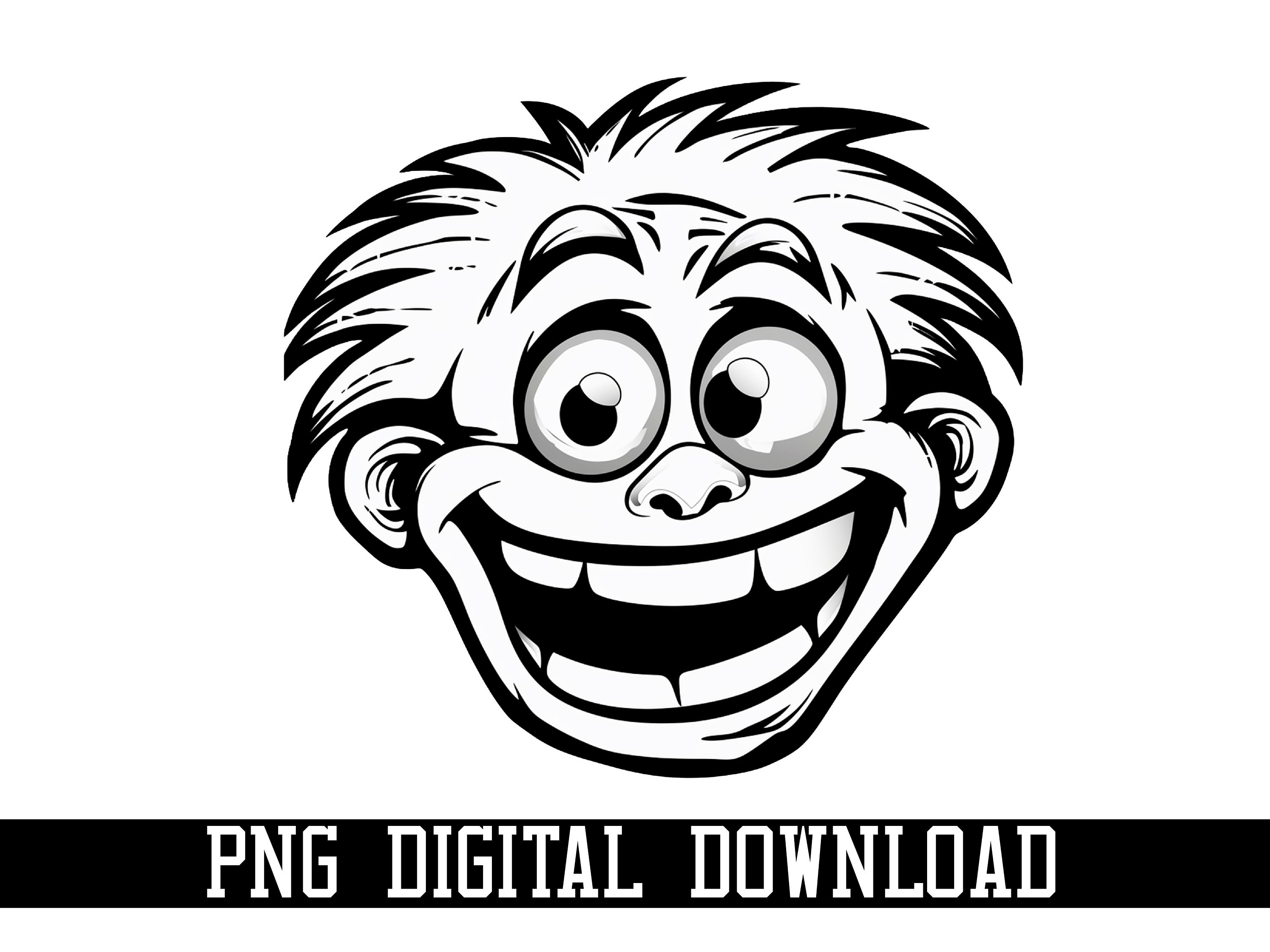 Troll Face Santa Hat SVG #1 Funny Meme Christmas Design Cartoon Mascot Cut  File DXF PNG Clipart Silhouette Cricut
