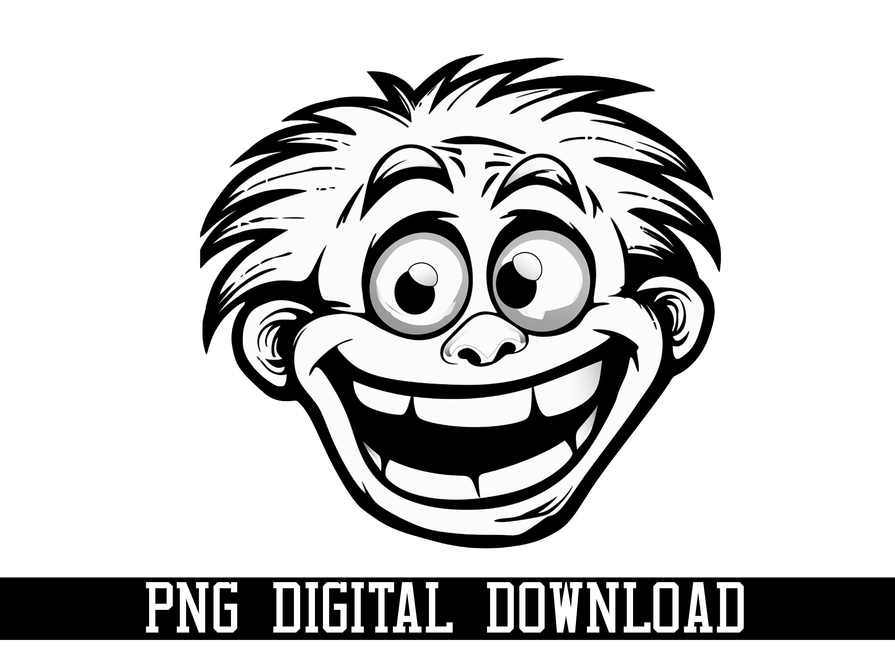 Troll Face Santa Hat SVG #2 Funny Meme Christmas Design Cartoon Mascot Cut  File DXF PNG Clipart Silhouette Cricut