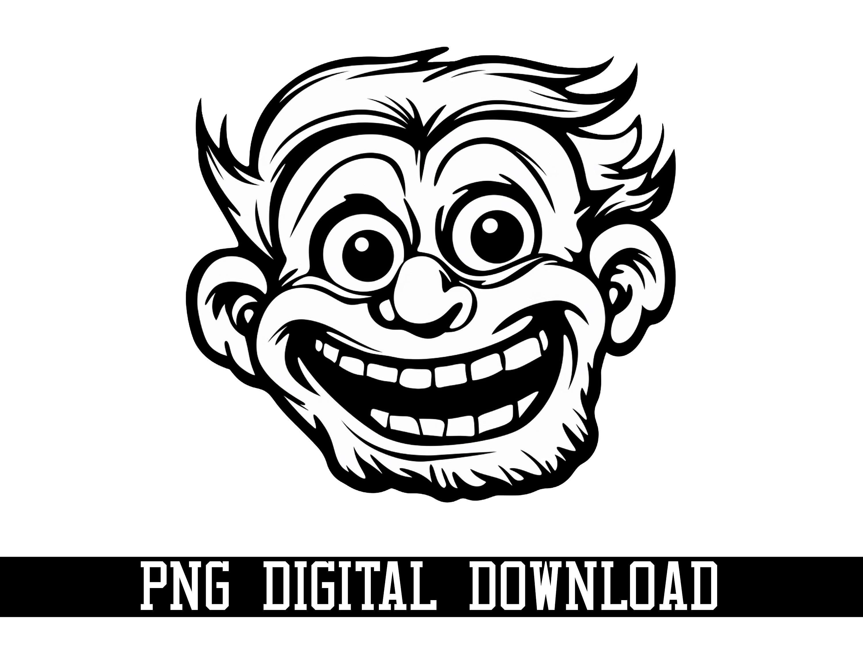 Troll Face Santa Hat SVG #2 Funny Meme Christmas Design Cartoon Mascot Cut  File DXF PNG Clipart Silhouette Cricut