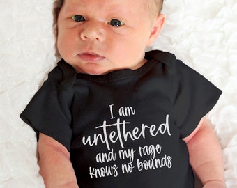 Always Sunny in Philadelphia funny Gerber ONESIE® brand I am untethered and my rage knows no bounds baby shower gift dennis bodysuit