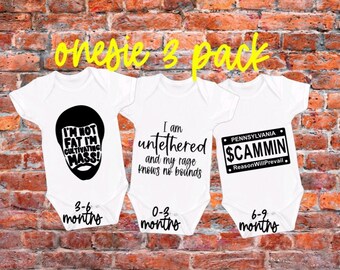 Always Sunny in Philadelphia 3 Pack funny onesies ® Unisex Bodysuit