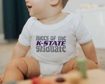 Niece of the K-State ® Graduate | Gerber ONESIE® Brand | Soft! | KSU Wildcats | Kansas State | Licensed KState | Infant